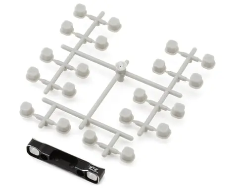 Revolution Design Ae Rb10 Aluminum Rear "D" Block Suspension Arm Mount (Black) W/Inserts 1
