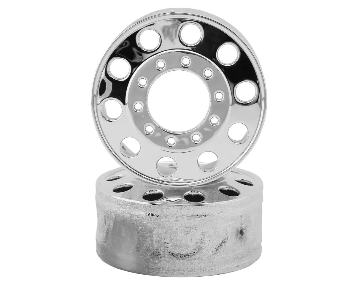 Redcat Custom Hauler Front Wheels (Chrome) (2) 1