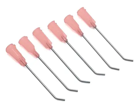 Raceform Metal Angled Tire Gluing Nozzle (Pink - For Water Thin Ca) (6) 1