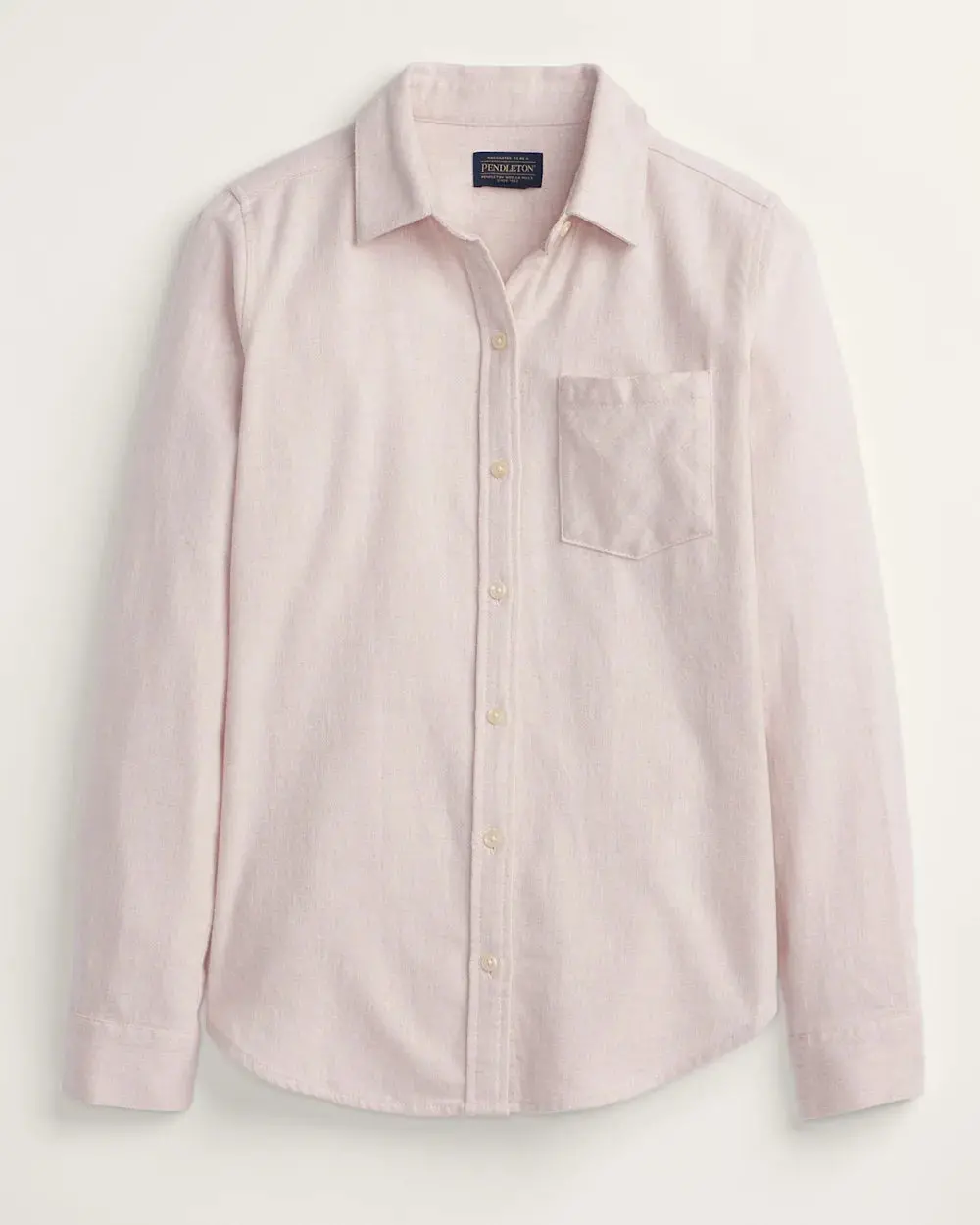 Pendleton Women's Soft Rose Relaxed Flannel Shirt 1
