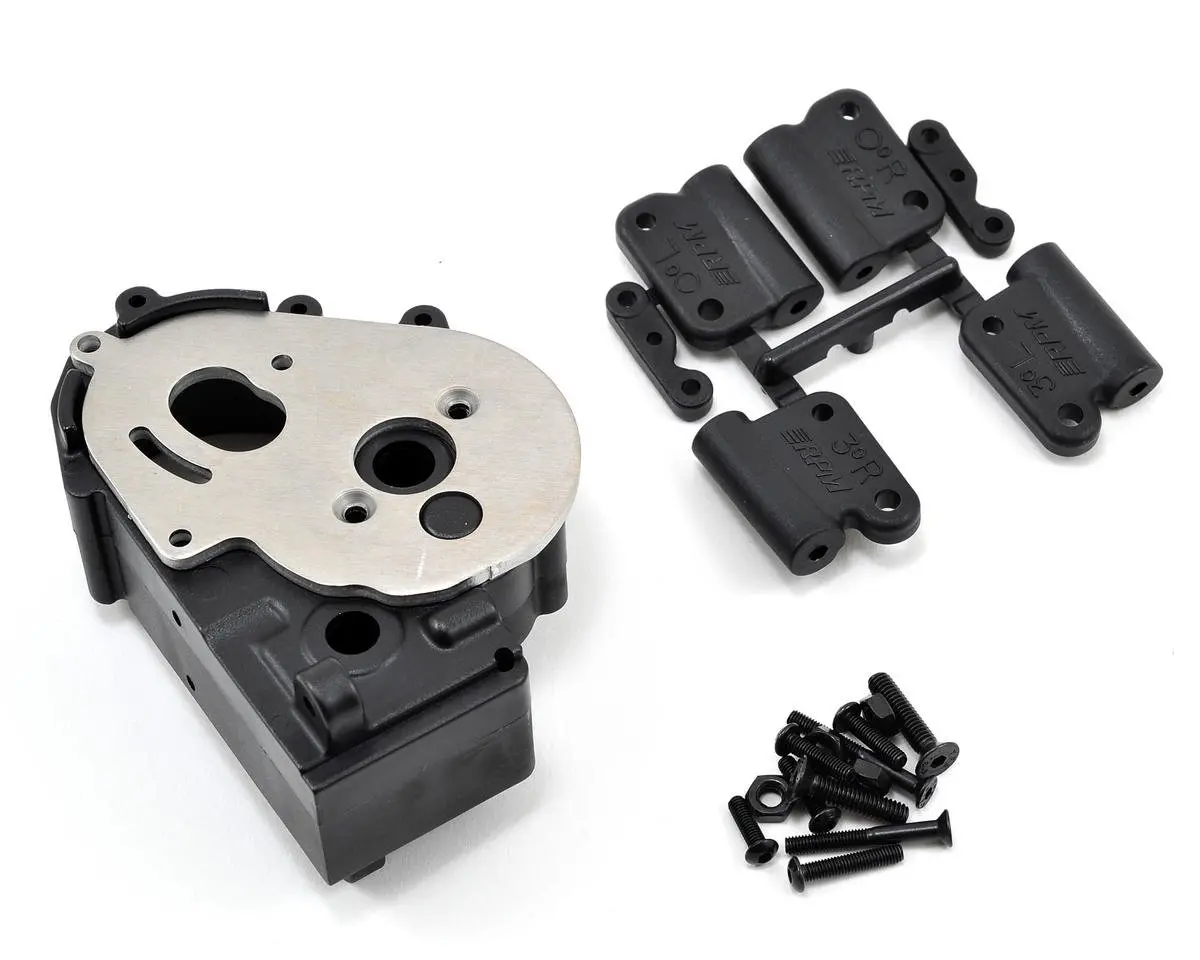 Rpm Hybrid Gearbox Housing & Rear Mounts (Black) 1