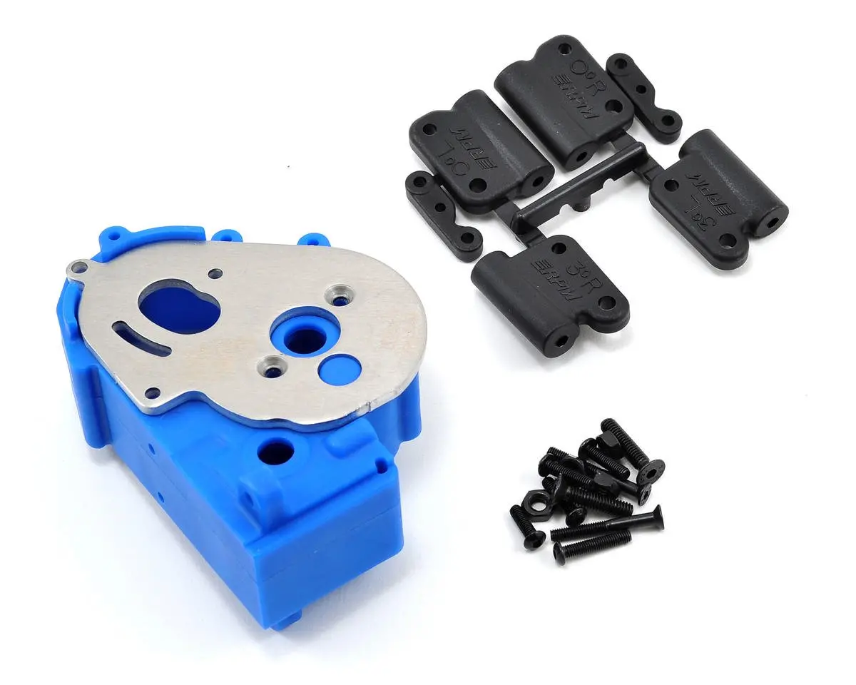 Rpm Hybrid Gearbox Housing & Rear Mount Kit (Blue) 1