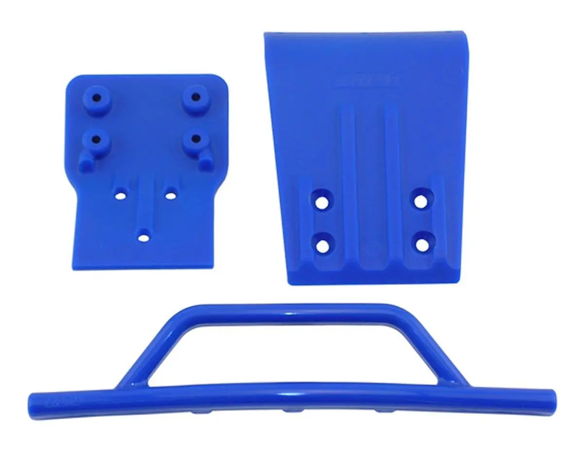 Rpm Traxxas Slash 4X4 Front Bumper & Skid Plate (Blue) 1