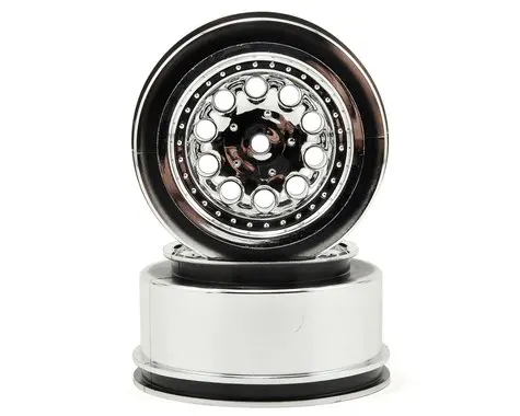 Rpm 1/10 Revolver Front 2.2/3.0 Wheels, 12Mm Hex, Chrome (2): Slash 2Wd 1