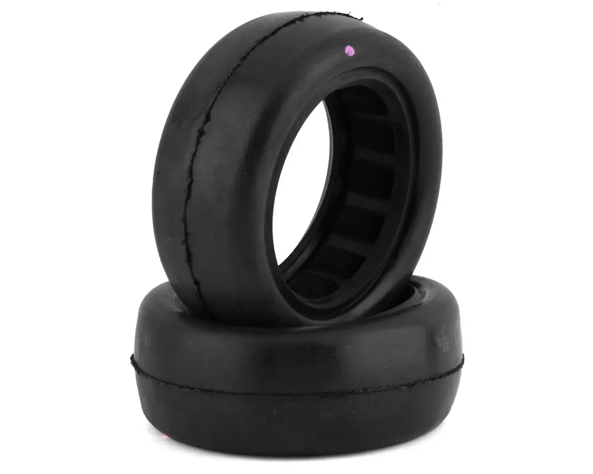Raw Speed Rc Slick 2.2" 1/10 2Wd Front Buggy Tires (2) (Gumball (Pink)) 1
