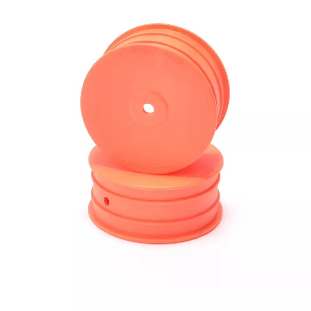 Schumacher Wheel; Hex Front - Orange - 4Wd - Pr 1