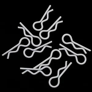 Yeah Racing Body Clips (White) (10) (1/10 Or 1/8 Scale) 1