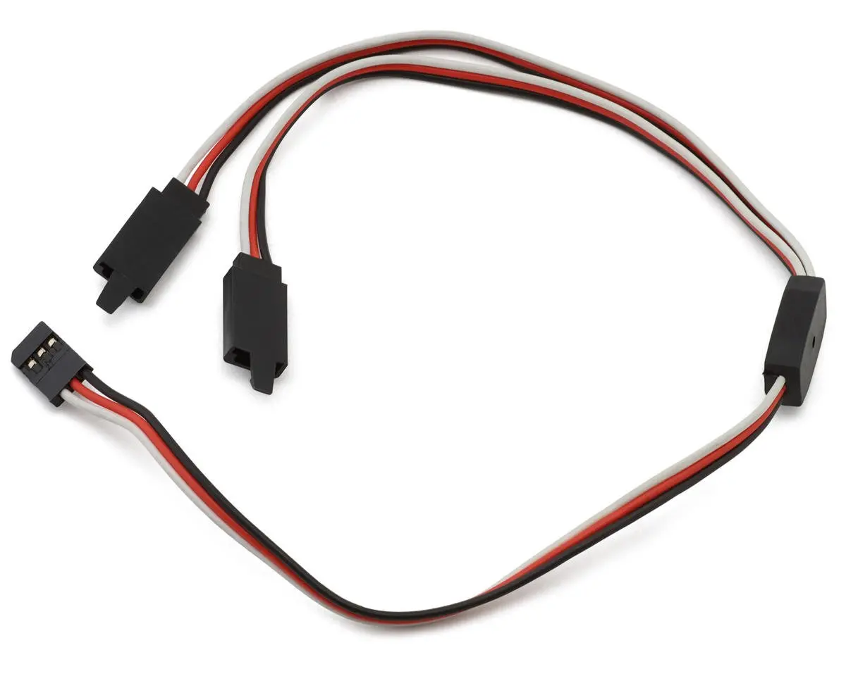Samix Futaba Y-Harness Connector Leads W/Buckle (1 Male To 2 Female) (300Mm) 1