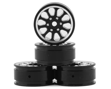 Samix Scx24 Aluminum 1.0" Wheel Set (Black) (4) 1