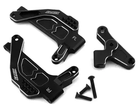 Samix Scx10 Iii Aluminum Front Shock Plate (2) (Black) 1