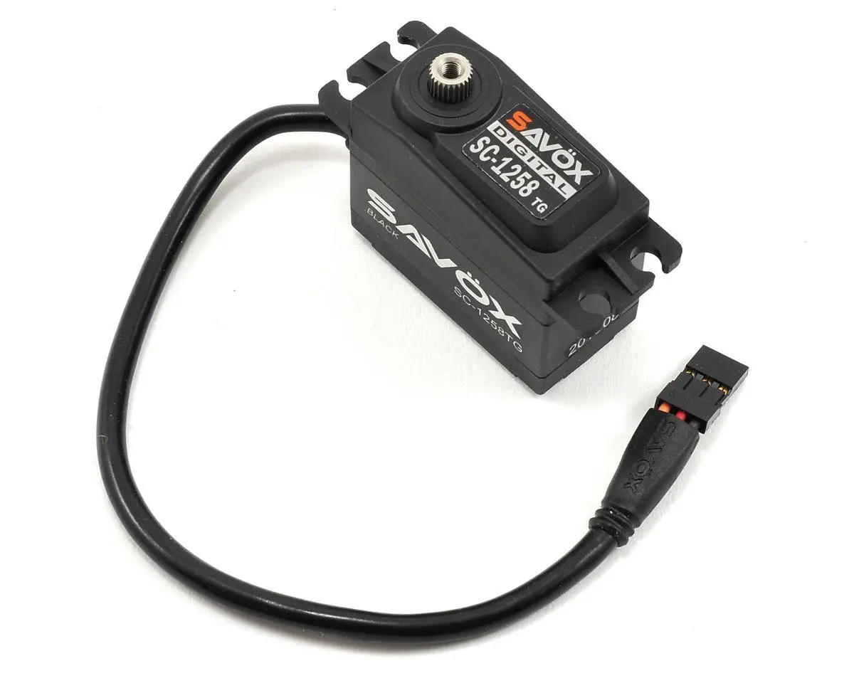 Savox Sc-1258Tg Black Edition Standard Digital "High Speed" Titanium Gear Servo 1