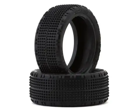 Schumacher Shard 2.2" 4Wd Front Turf Buggy Tires (2) (Yellow) 1