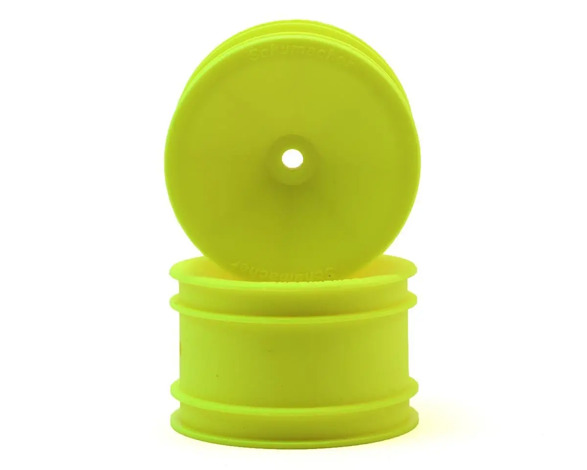 Schumacher 12Mm 1/10 Buggy Rear Hex Wheels (Yellow) (2) 1