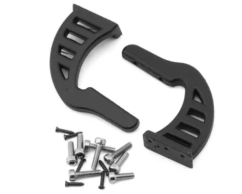 Sideways Rc Swan Neck Scale Drift Wing Mounts V2 (Black) (2) 1