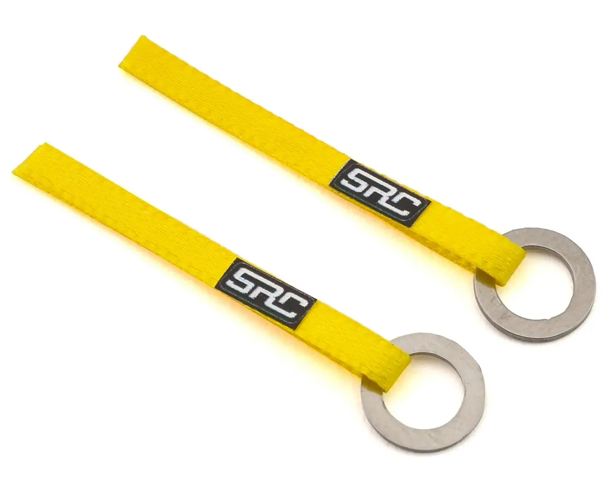 Sideways Rc Scale Drift Nylon Tow Sling W/Ring Hook (Yellow) (2) 1
