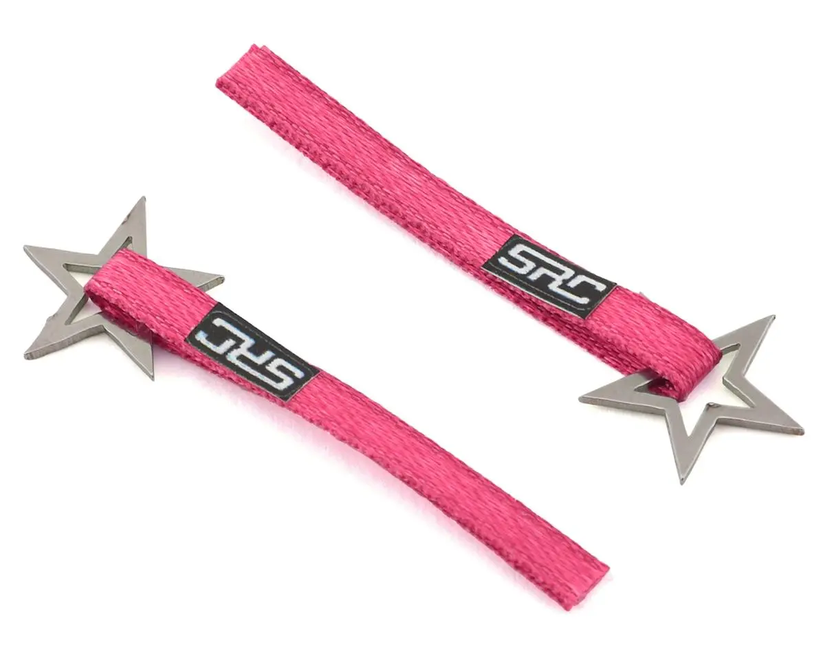 Sideways Rc Scale Drift Nylon Tow Strap W/Star Hook (Pink) (2) 1