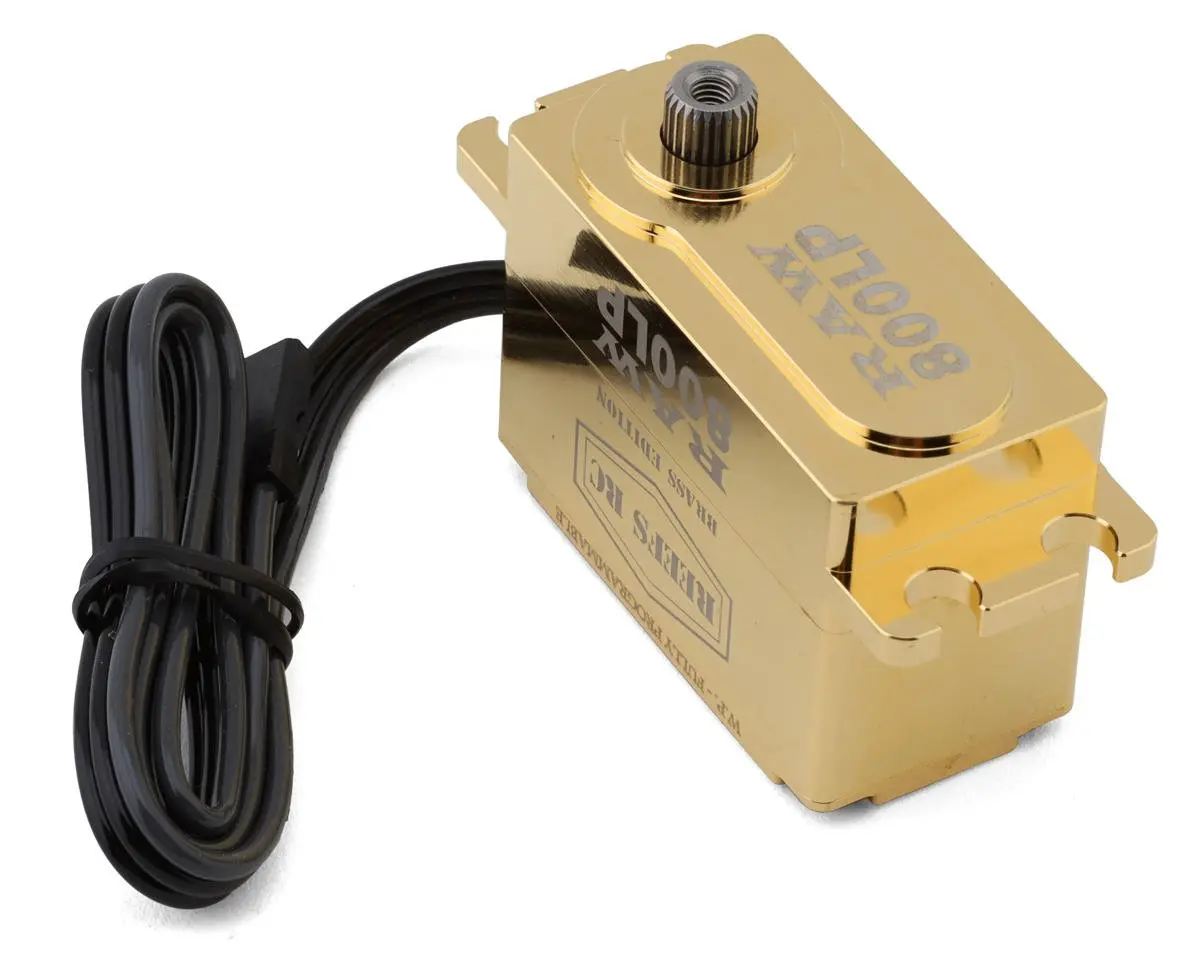 Reefs Rc Raw800lp Digital Waterproof Low Profile Brushless Servo (High Voltage) (Brass Edition) 1