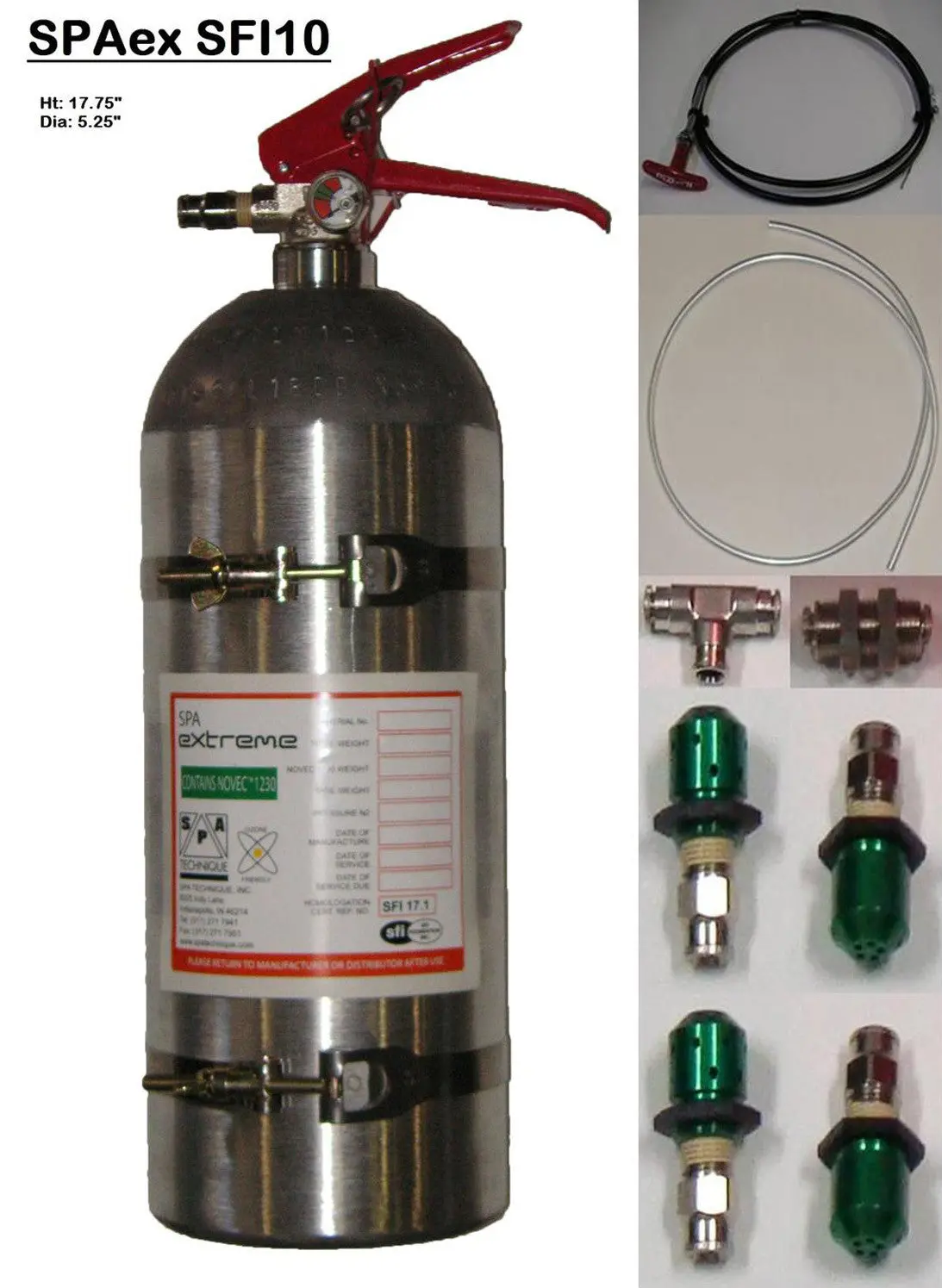 10Lb Mechanical Alloy Novec 1230 System Sfi 17.1 Specification 1