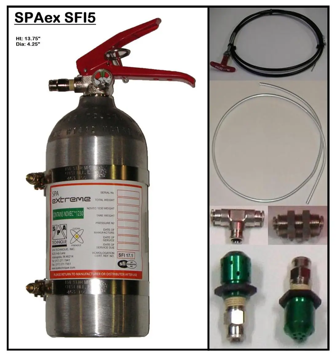 5Lb Mechanical Alloy Novec 1230 System Sfi 17.1 Specification 1