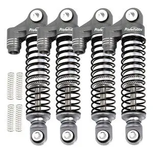 Power Hobby Aluminum 51Mm Long Travel Shocks, Grey, For Traxxas Trx-4M 1