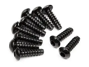 Hpi Tp Button Head Screw, M3x10mm, Hex Socket, (10Pcs) 1