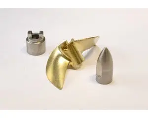 Hot Racing Brass Propeller Set W/ Bullet Nut & Drive Dog-Traxxas M41 & Sparta 1
