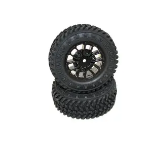 Panda Hobby 56Mm Sipe Tire Mounted On U-Factor 1.2" Beadlock Wheel 1/24 (2Pcs) 1