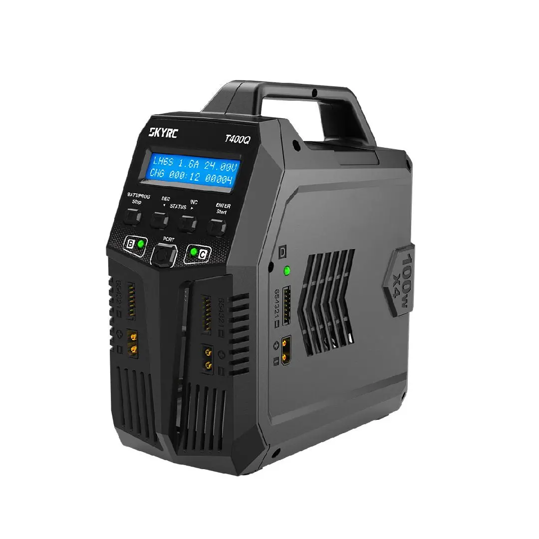 Skyrc T400q Battery Charger, Ac/Dc Quad Charger 1