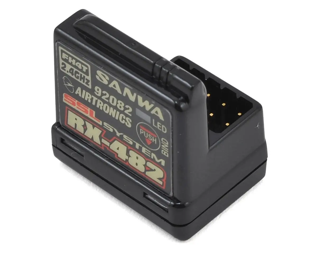 Sanwa/Airtronics Rx-482 2.4Ghz 4-Channel Fhss-4 Ssl Telemetry Receiver 1