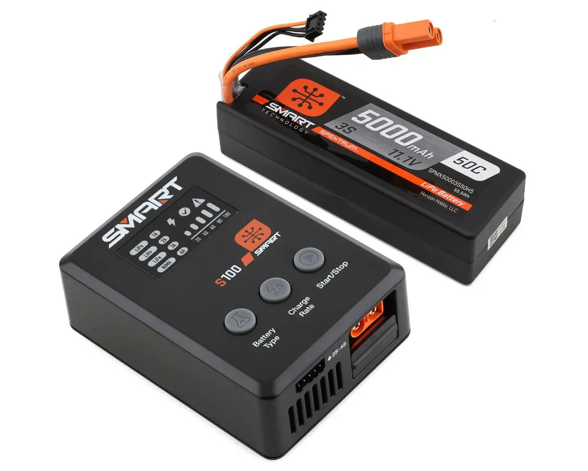 Spektrum Rc Smart Powerstage Surface Bundle W/3S Smart 50C Lipo Battery (5000Mah) (Ic5) 1