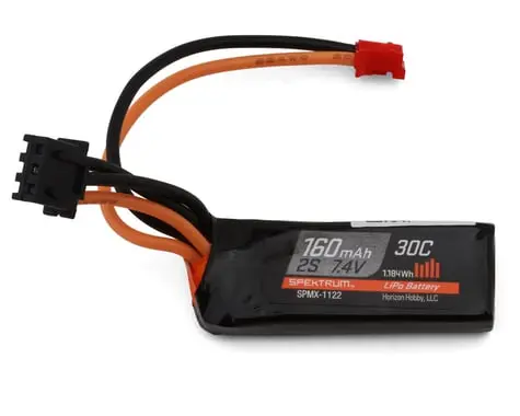 Spektrum Rc Axial® Scx30 2S 30C Lipo Battery Pack (7.4V/160Mah) W/Ph2.0 Connector 1