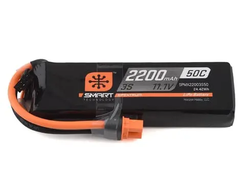 Spektrum Rc 3S Smart Lipo Battery Pack W/Ic3 Connector (11.1V/2200Mah) 1