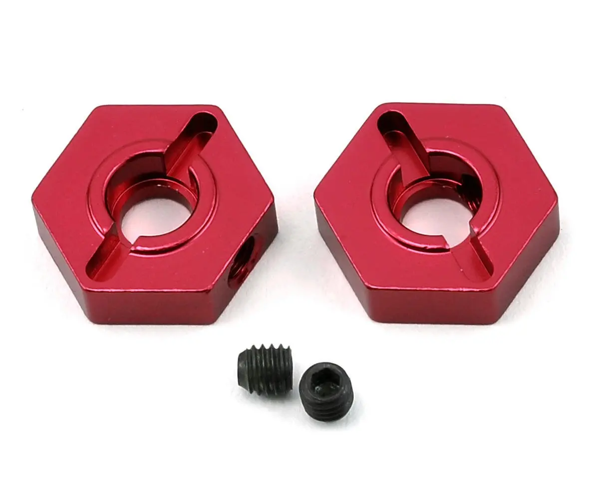 St Racing Concepts Arrma Aluminum Front Hex Adapters (2) (Red) 1