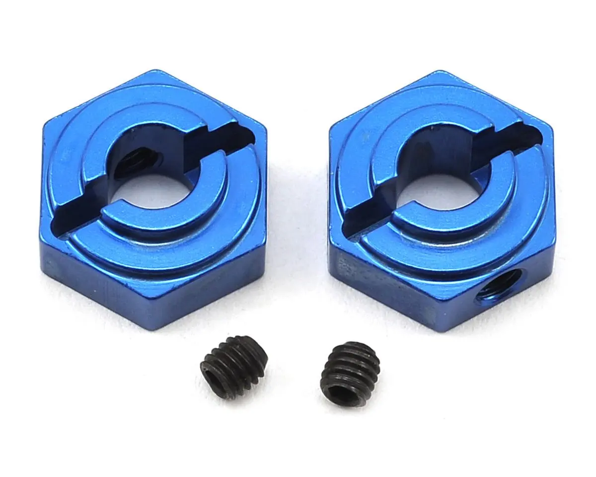 St Racing Concepts Arrma Aluminum Rear Hex Adapters (2) (Blue) 1