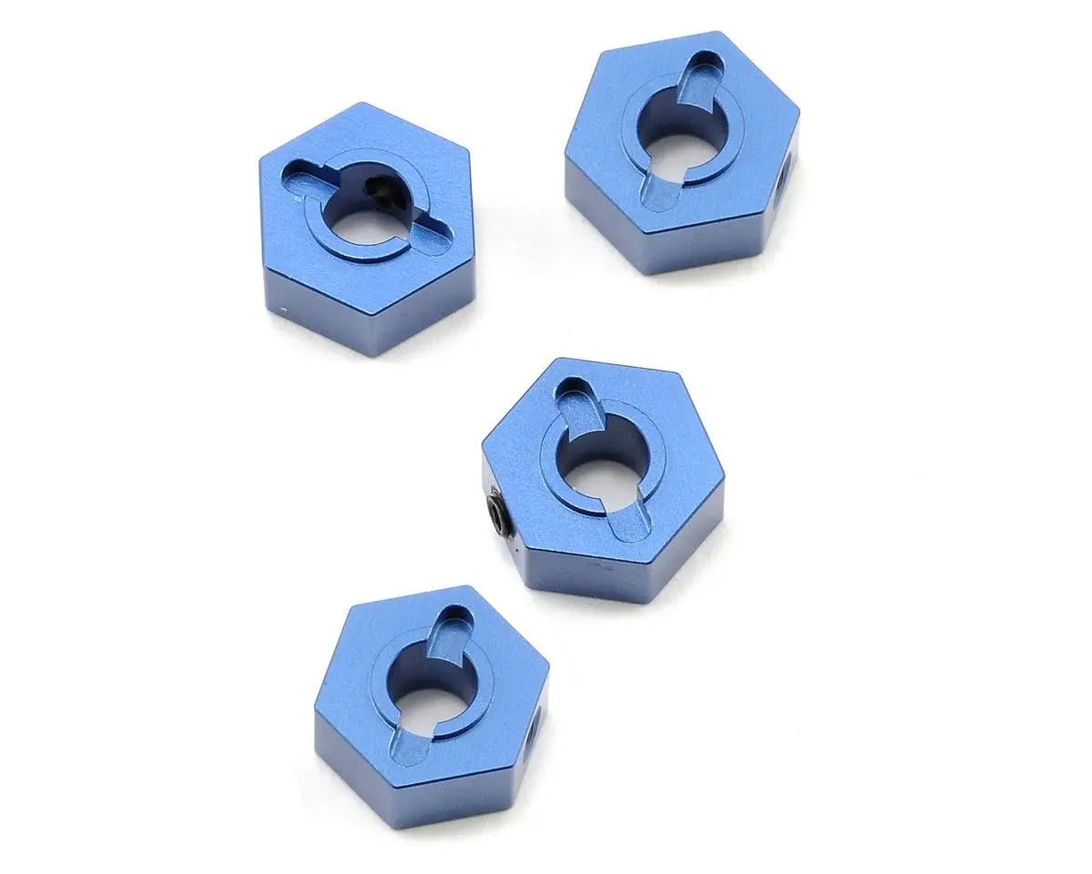 St Racing Concepts 12Mm Aluminum Hex Adapters (Blue) (4) (Slash 4X4) 1