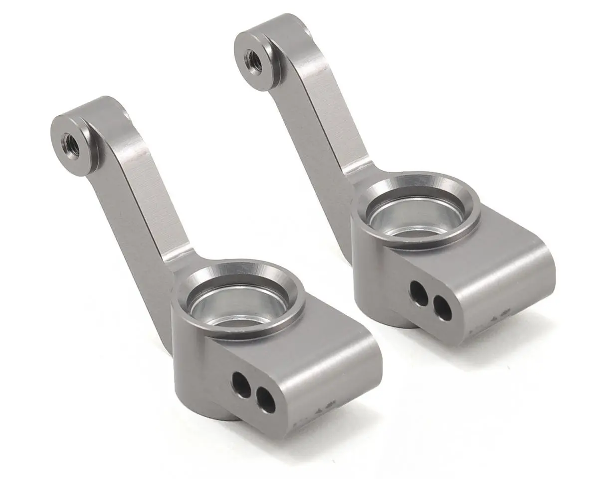 St Racing Concepts Aluminum Rear Hub Carriers (Gun Metal) (2) (Slash 4X4) 1