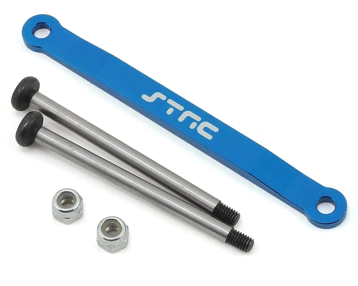 St Racing Concepts Aluminum Front Hinge Pin Brace Set For Traxxas Stampede/Bigfoot Heavy Duty (Blue) 1