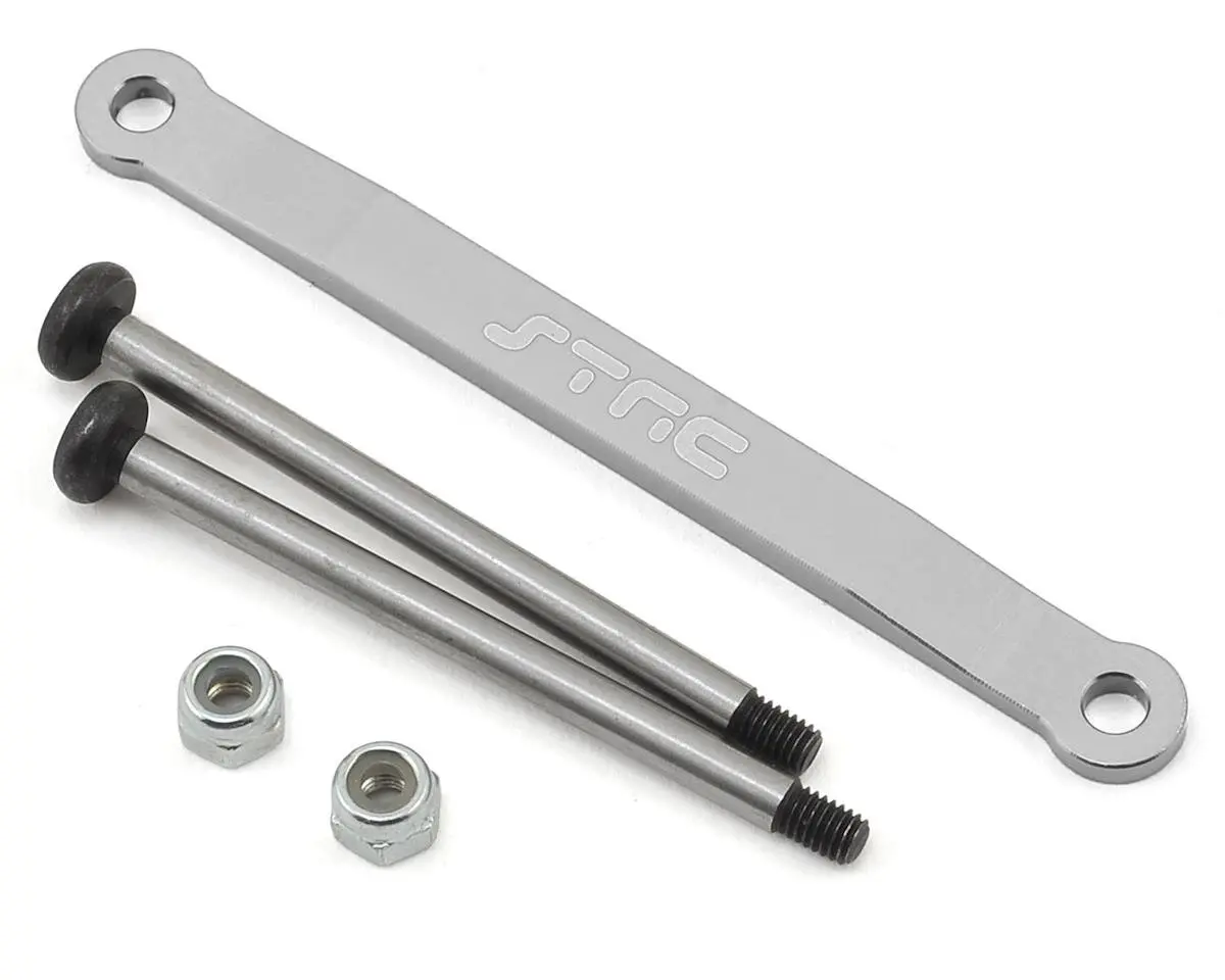 St Racing Concepts Aluminum Front Hinge Pin Brace Set For Traxxas Stampede/Bigfoot Heavy Duty (Silver) 1