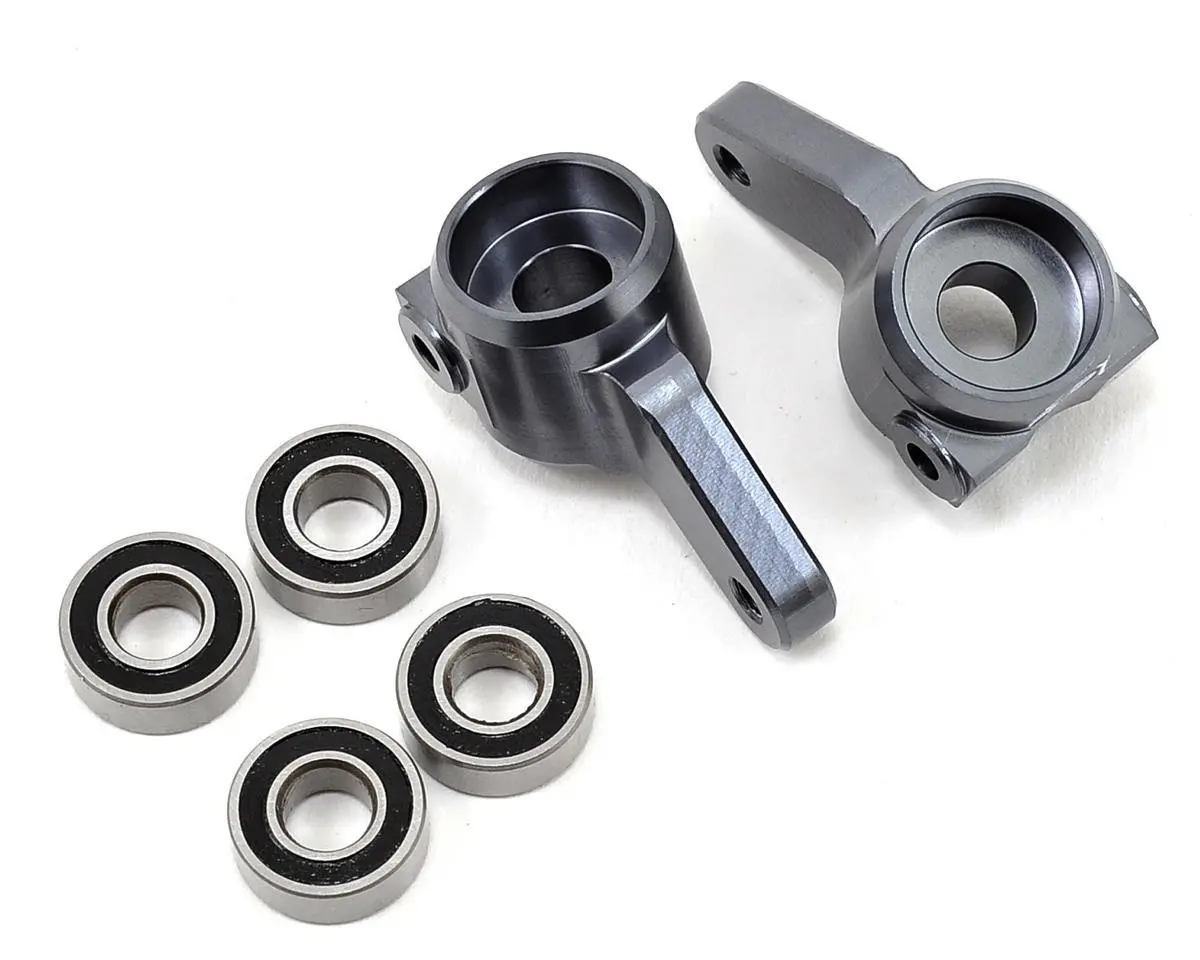 St Racing Concepts Oversized Front Knuckles W/Bearings (Gun Metal) 1
