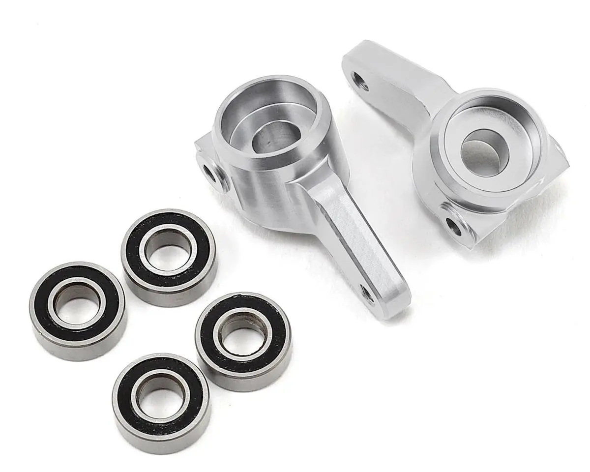 St Racing Concepts Oversized Front Knuckles For Traxxas Slash/Rustler/Stampede W/Bearings (Silver) 1