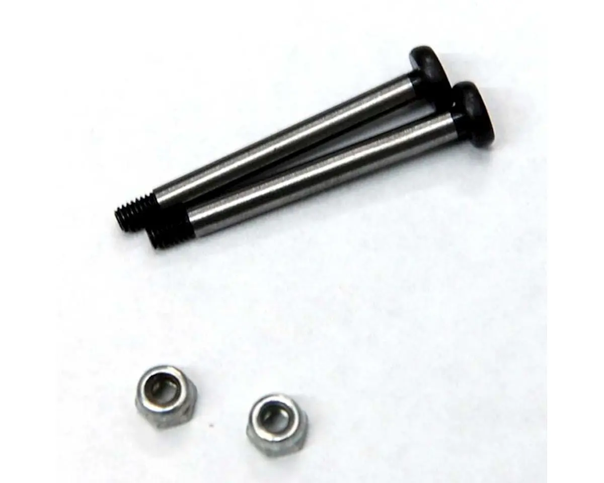 St Racing Concepts Polished Steel Rear Outer Hinge Pin Set For Traxxas Slash W/Lock Nuts (Silver) 1