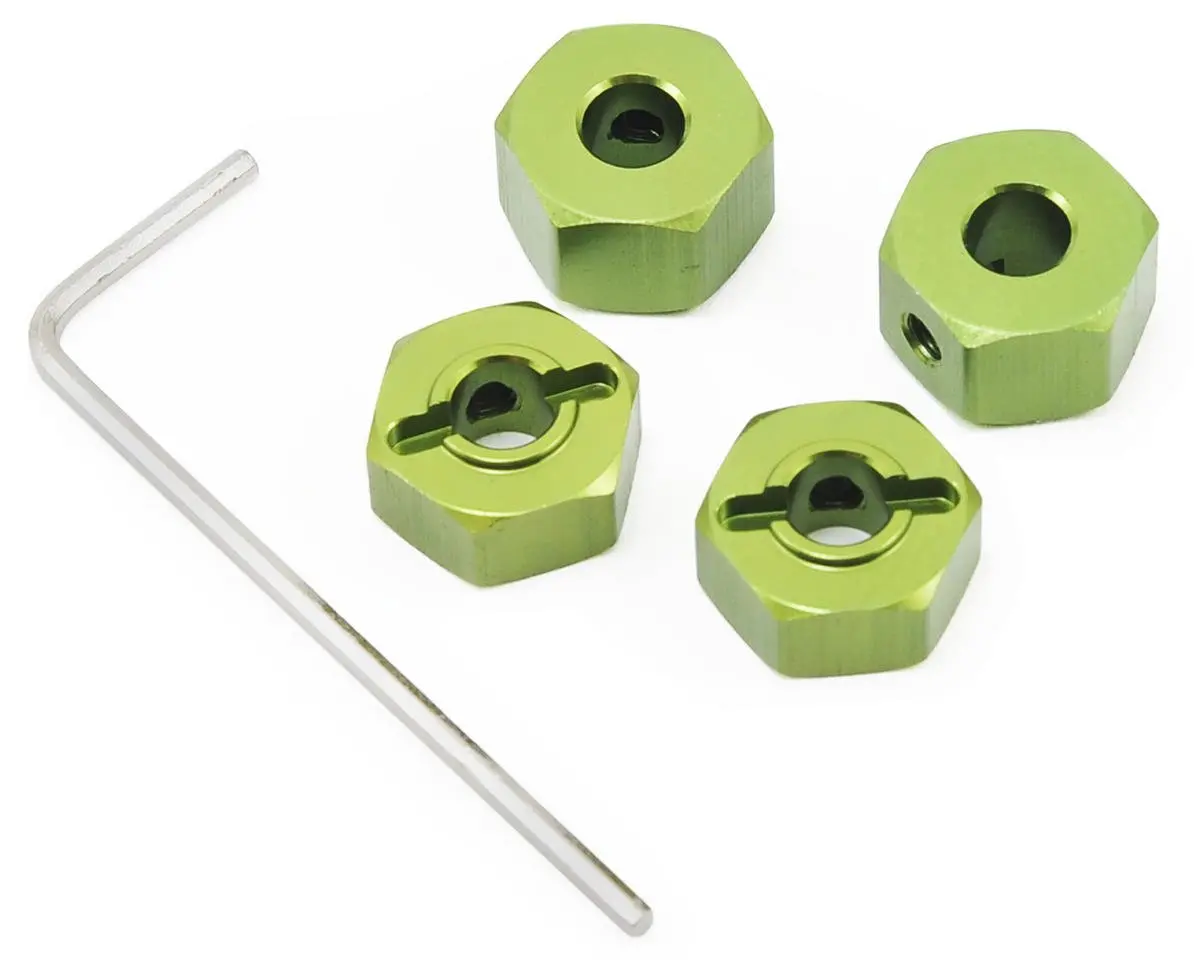 St Racing Concepts 12Mm Aluminum "Lock Pin Style" Wheel Hex (Green) 1