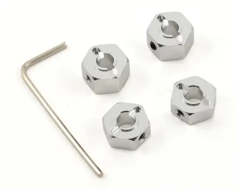 St Racing Concepts 12Mm Aluminum "Lock Pin Style" Wheel Hex Set (Silver) (4) 1