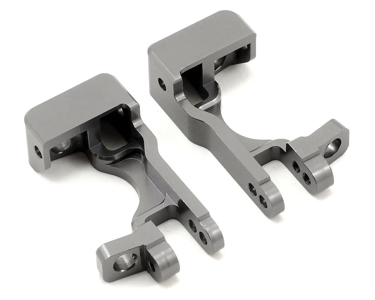 St Racing Concepts Aluminum Front C-Hubs (Gun Metal) (Slash 4X4) 1