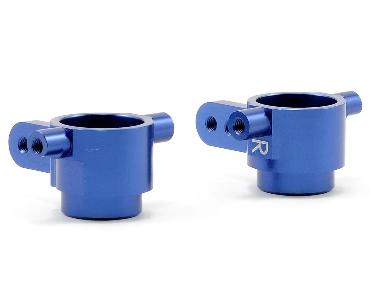 St Racing Concepts Aluminum Front Steering Knuckles (Blue) 1