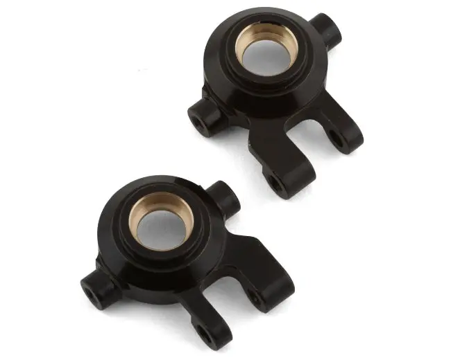 St Racing Concepts Traxxas Trx-4M Brass Front Steering Knuckles (2) (Black) 1