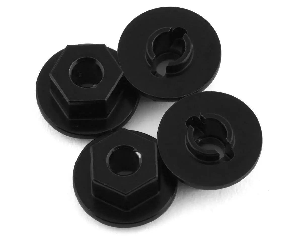 St Racing Concepts Traxxas Trx-4M Brass Hex Adapters (Black) (4) (+1Mm) 1