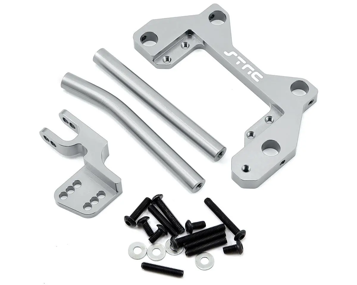 St Racing Concepts Wraith Aluminum Off Axle Servo Mount & Panhard Kit (Silver) 1