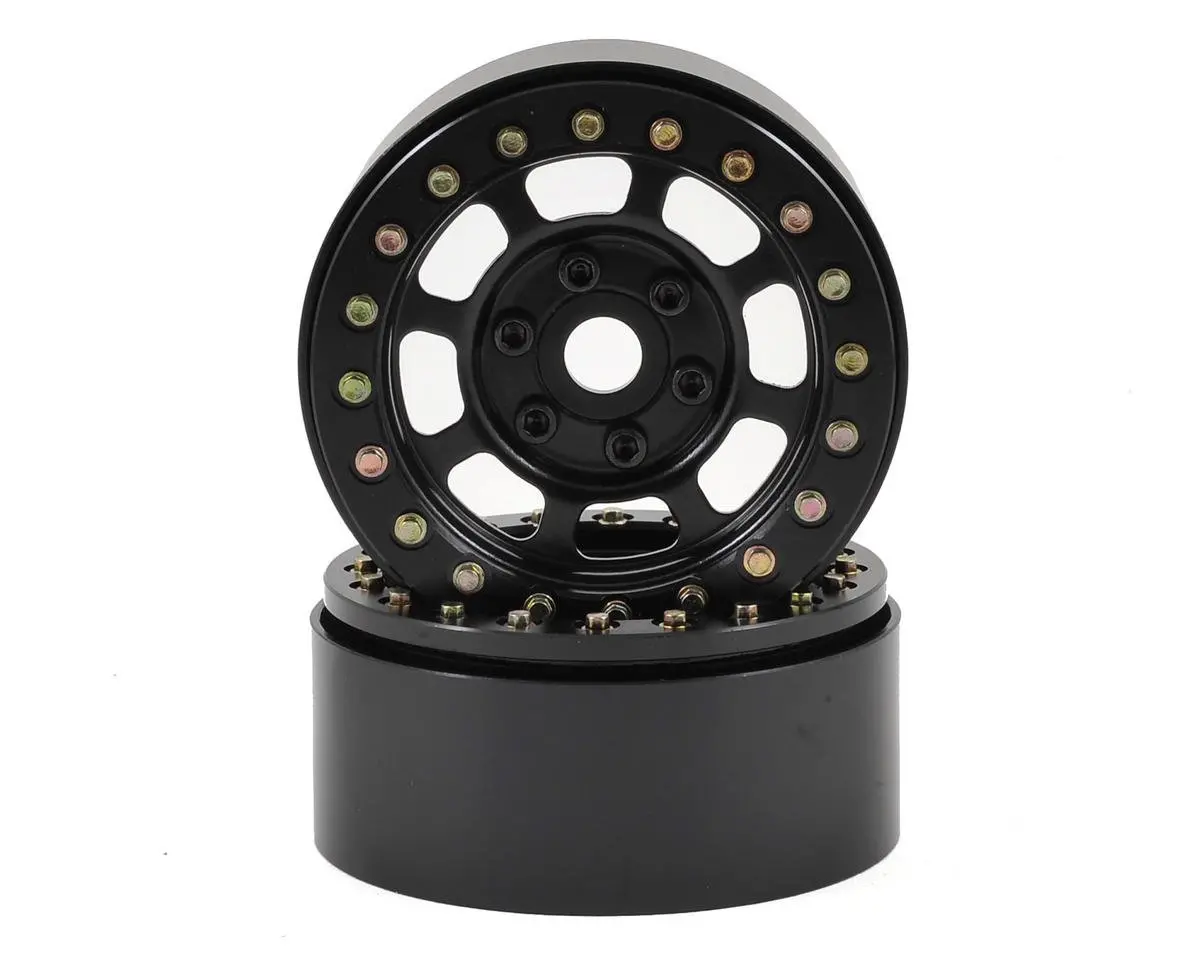 Ssd Rc Trail 1.9 Steel Beadlock Crawler Wheels (Black) (2) 1
