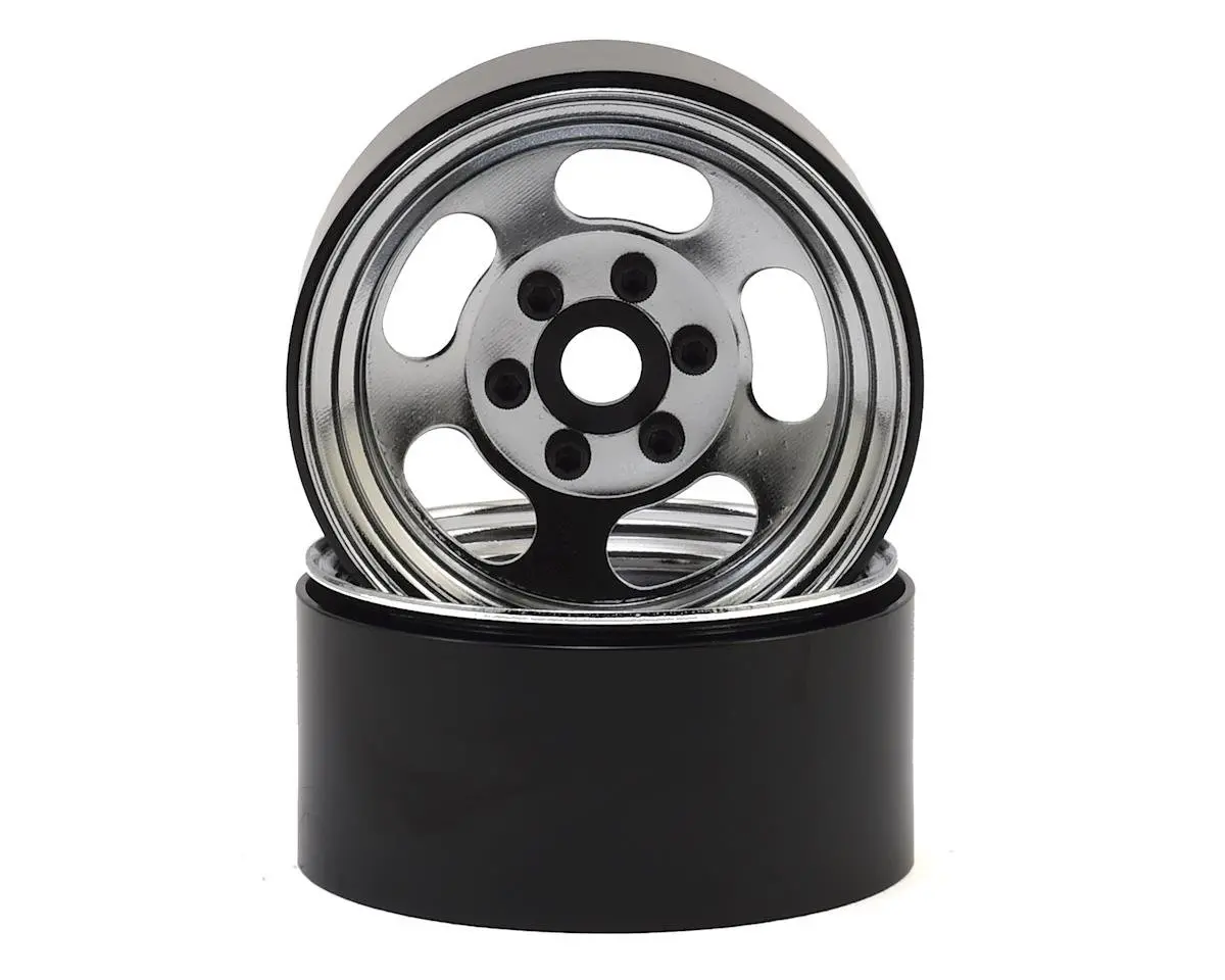 Ssd Rc Slot 1.9 Steel Beadlock Wheels (Chrome) 1